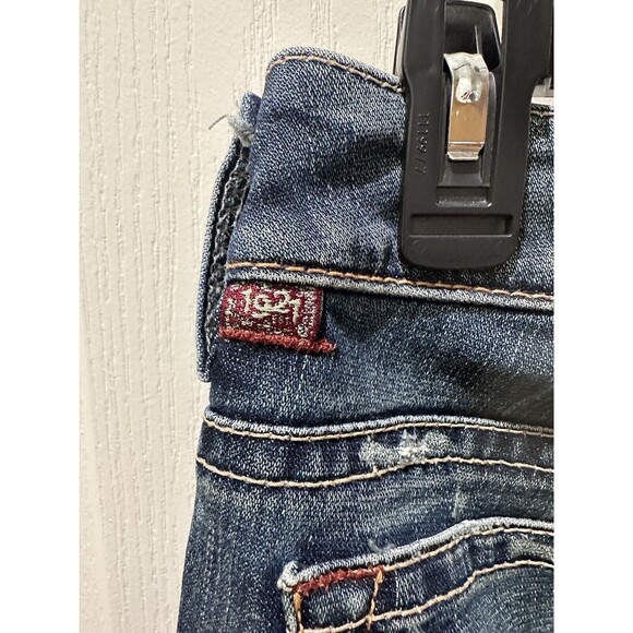 1921 Women's Distressed 29/32 Denim Blue Jeans - Picture 9 of 13